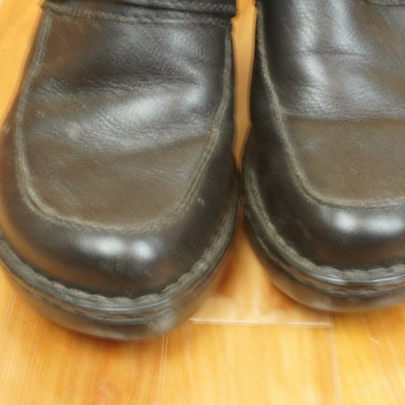 Born Dark Brown Leather Clogs Size 8 - Picture 2 of 8